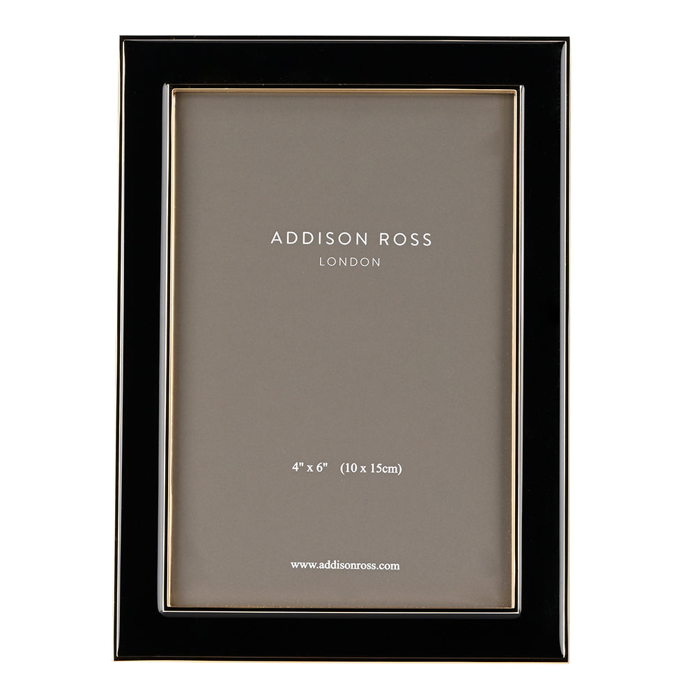 Black Enamel Luxury Photoframe 4X6