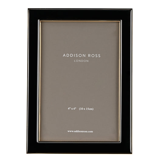 Black Enamel Luxury Photoframe 4X6