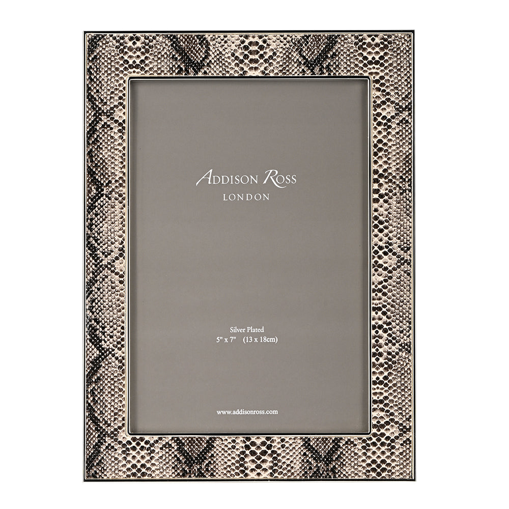 Faux Snake Natural Photoframe 5X7