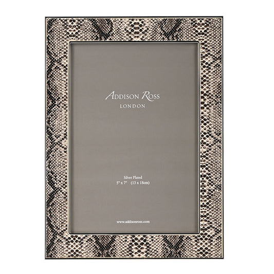 Faux Snake Natural Photoframe 5X7