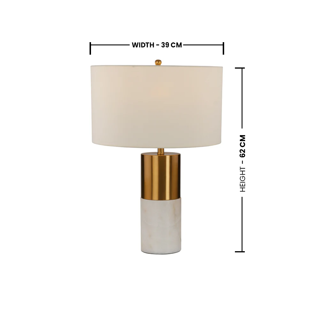 Table Lamp with Marble Base