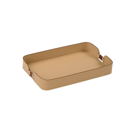 Buckle Leather Paper Tray Small