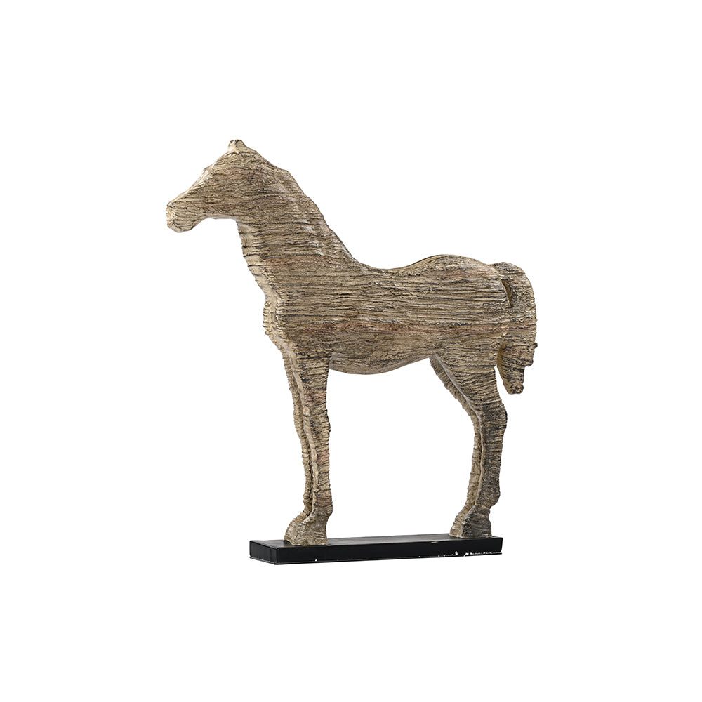 Vintage Horse Sculpture Antique Grey