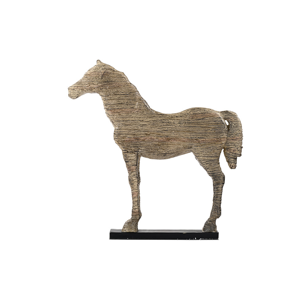 Vintage Horse Sculpture Antique Grey