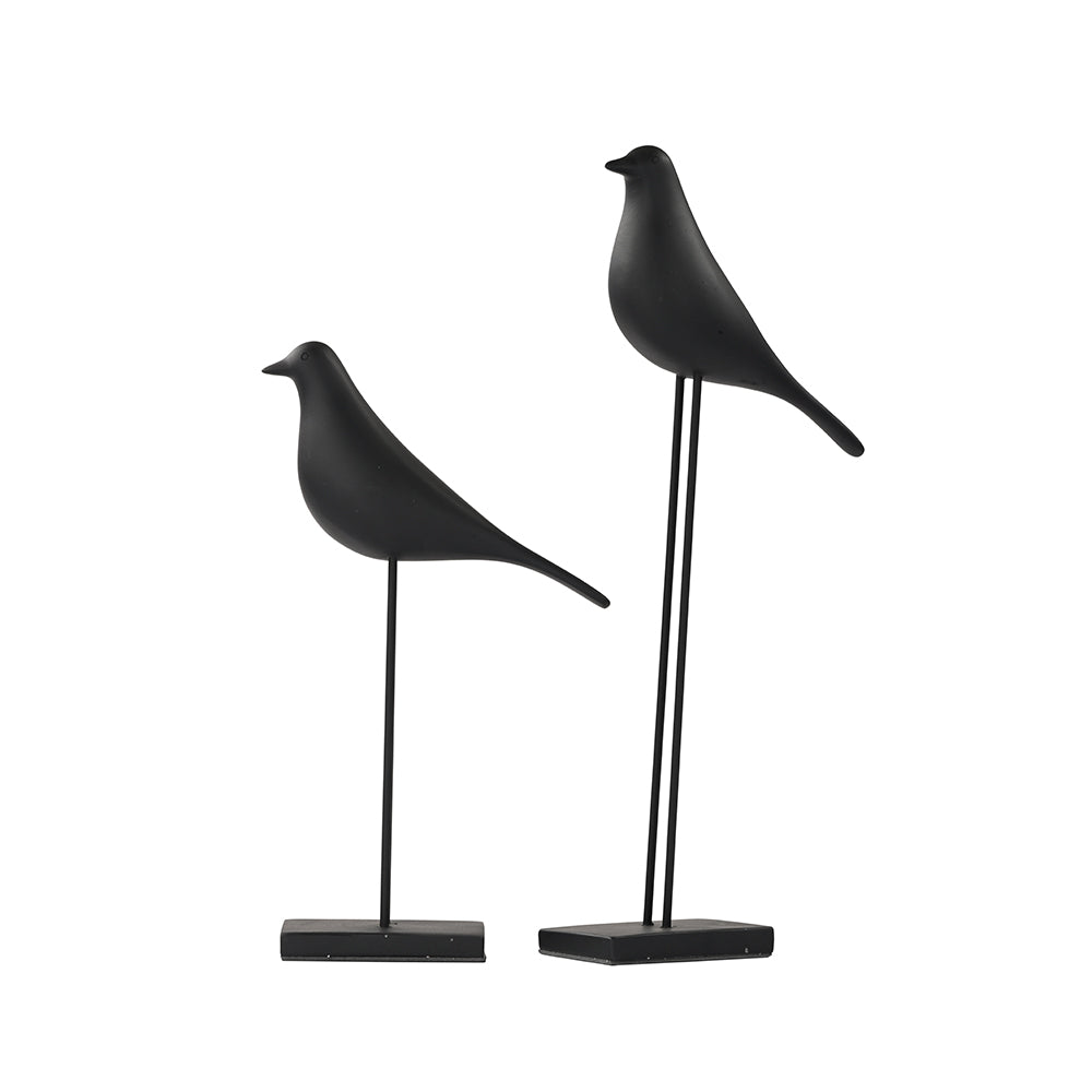 Bird on Stand Set of 2
