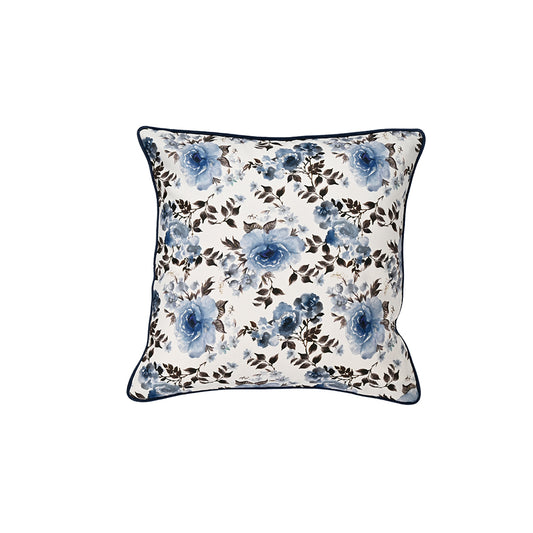 Grace Flower -23 Blue Cushion Cover