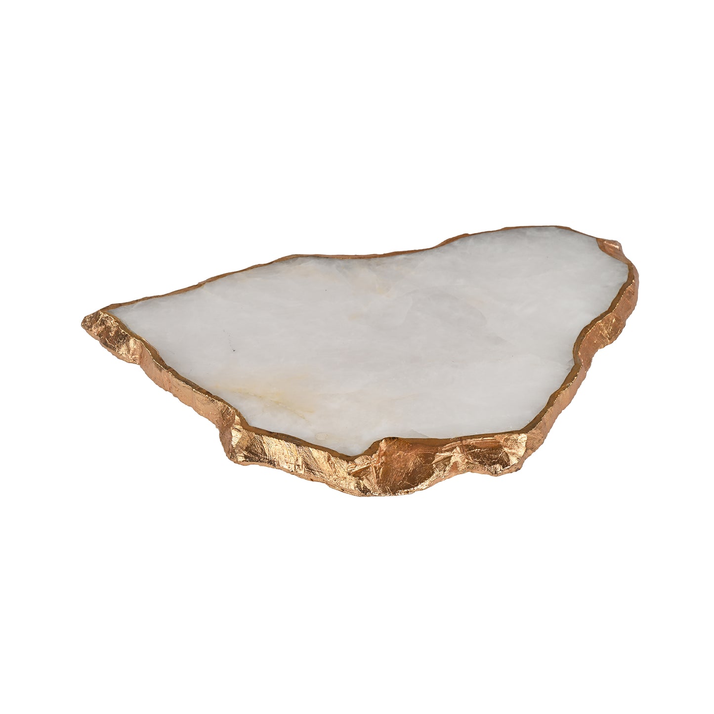 White Quartz Semi Precious Platter