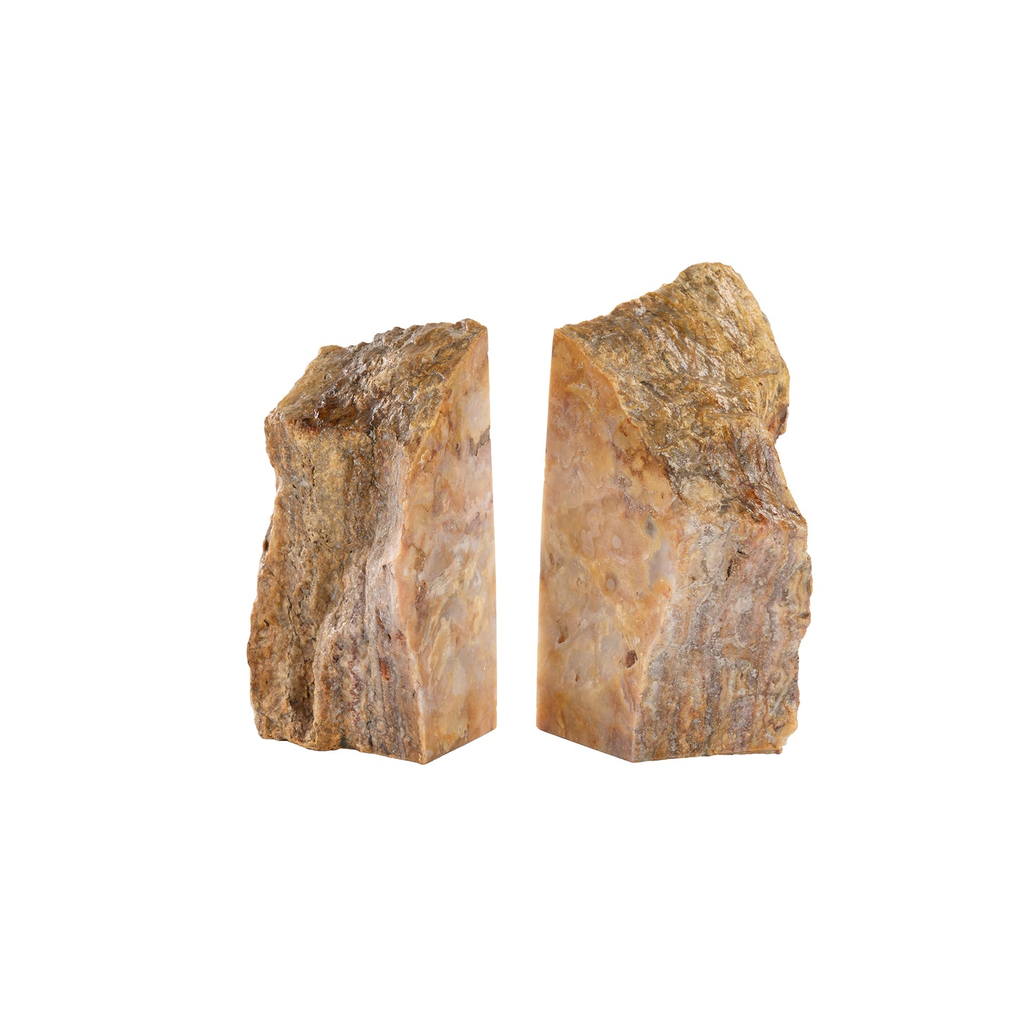 Yellow Quartz Semi Precious Bookend