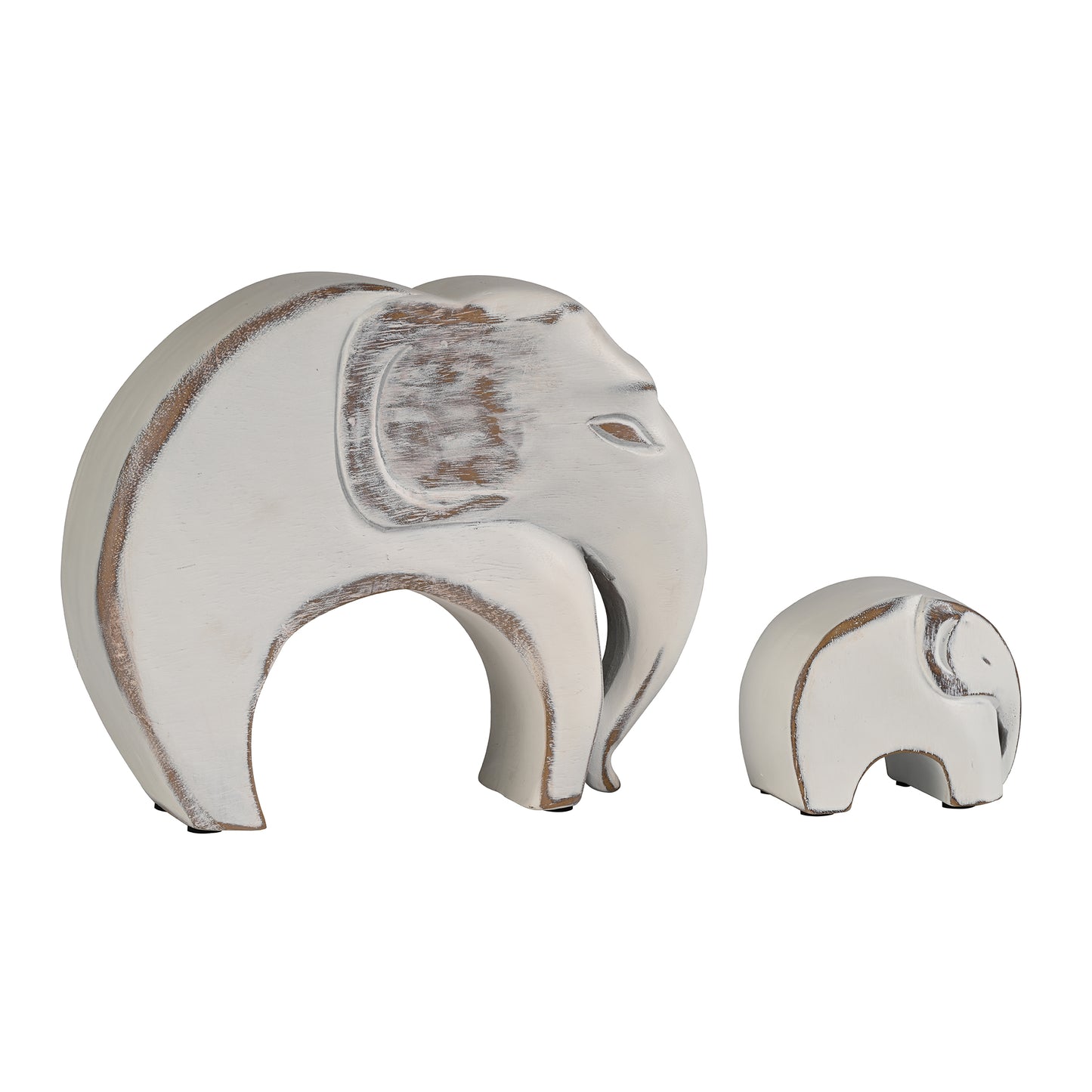 White Elephant Artefact Set of 2