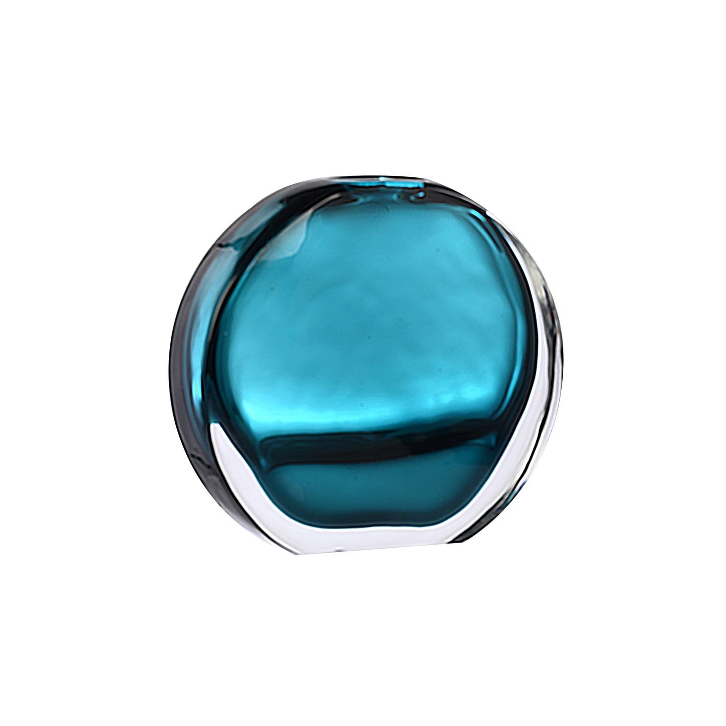 Blue Grey Glass Vase Large