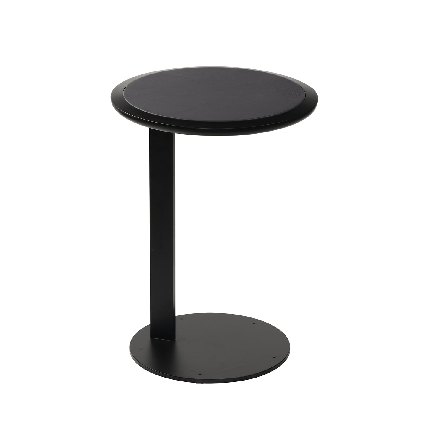 Leather Top Metal Table