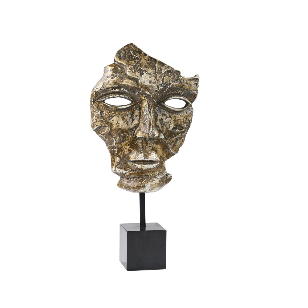 Distress Face Mask on Granite Base