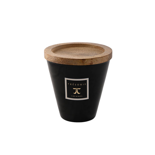Candle with Lid Lime & Basil Tapered