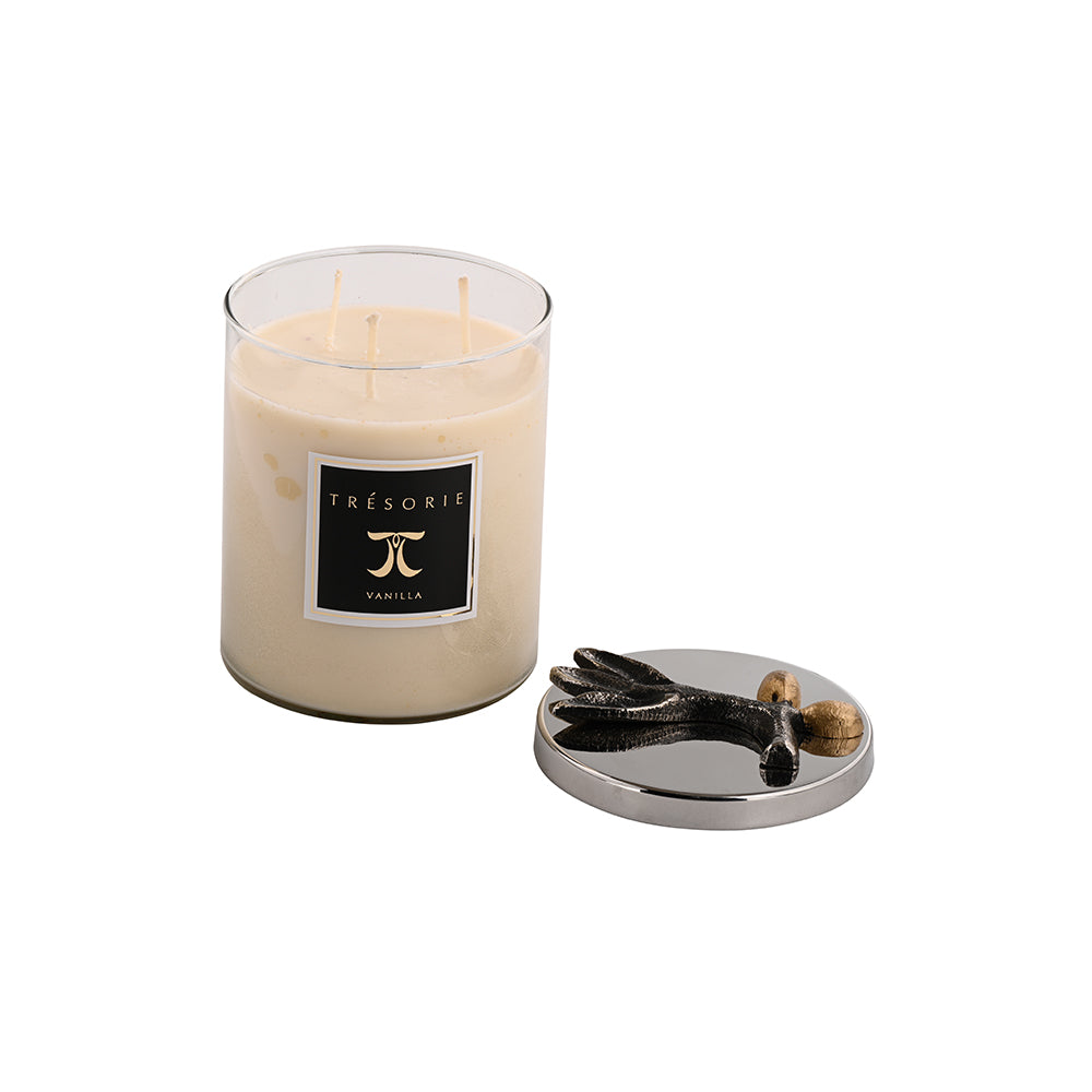 Candle with Metal Lid Vanilla