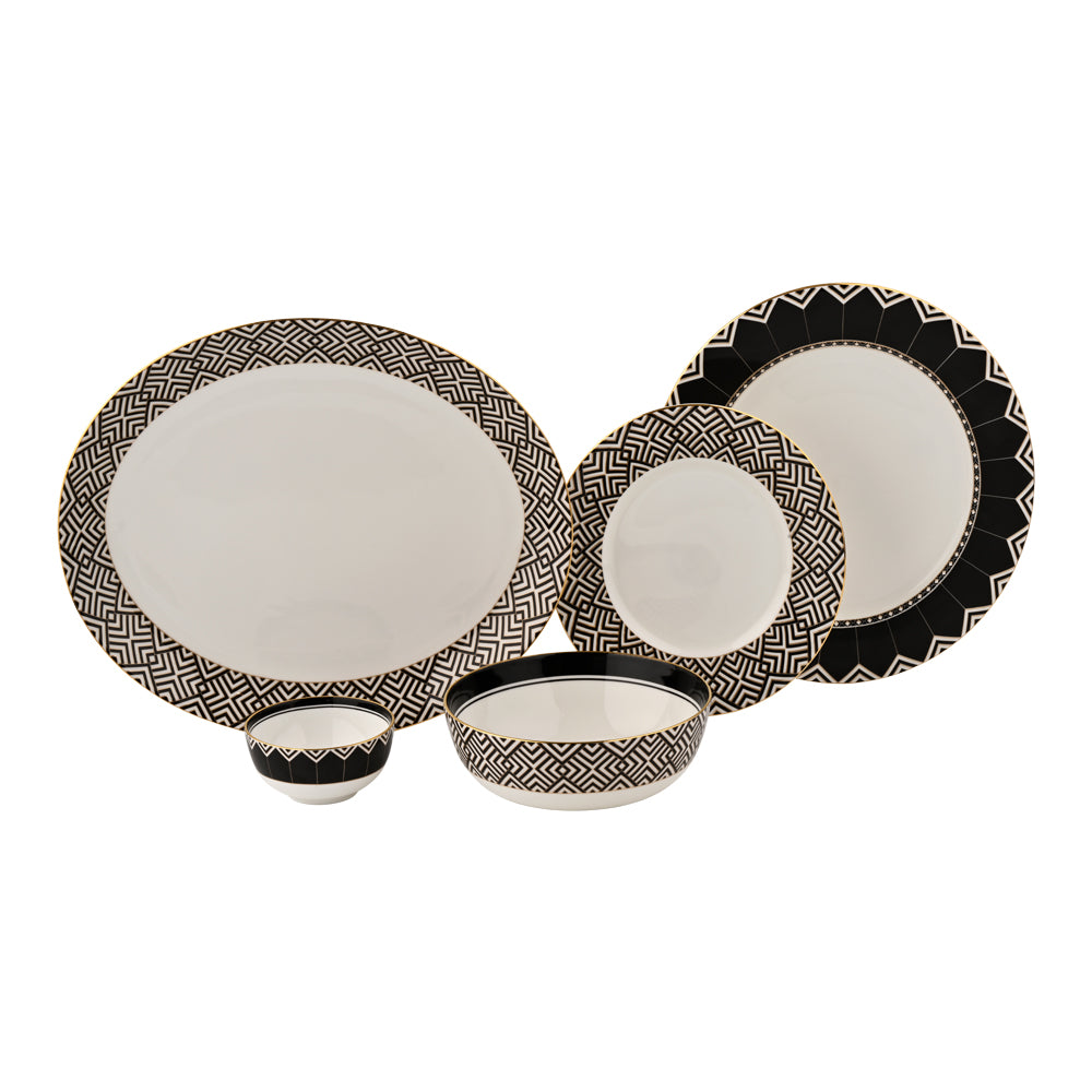 Gatsby Collection Dinner Set 21 Pcs