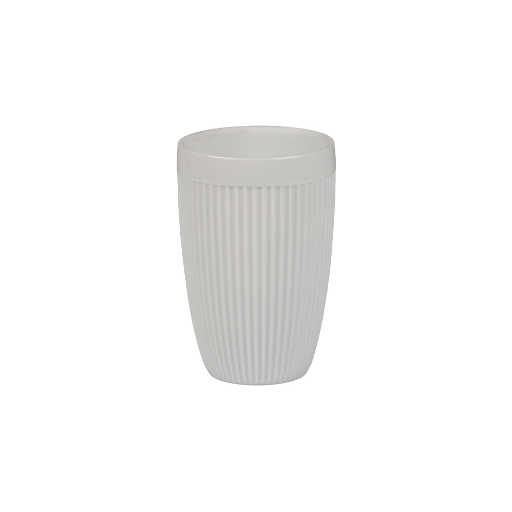 Stripe Cappuccino Mug White