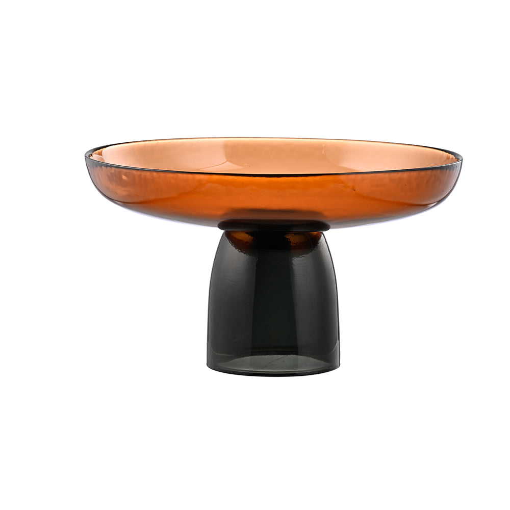 Shallow Bowl Black & Brown