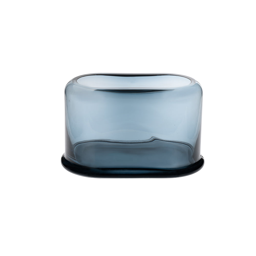 Layers Steel Blue Vase