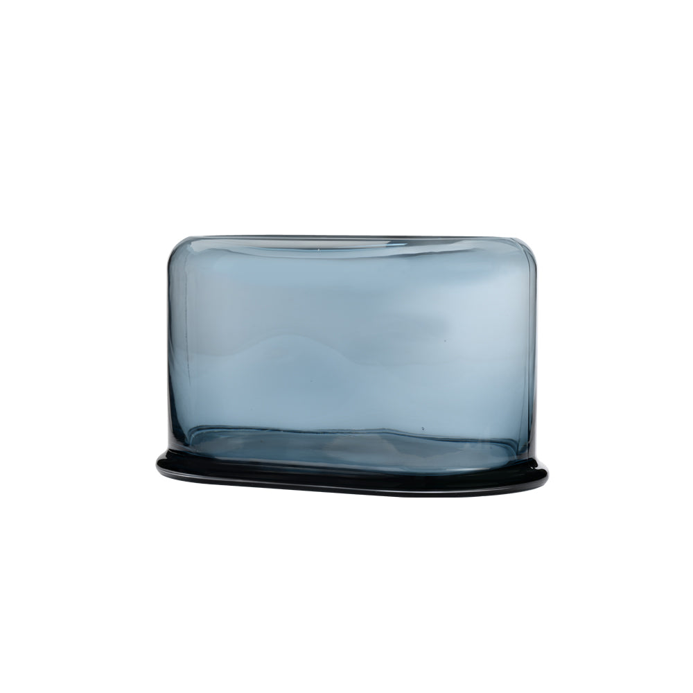 Layers Steel Blue Vase