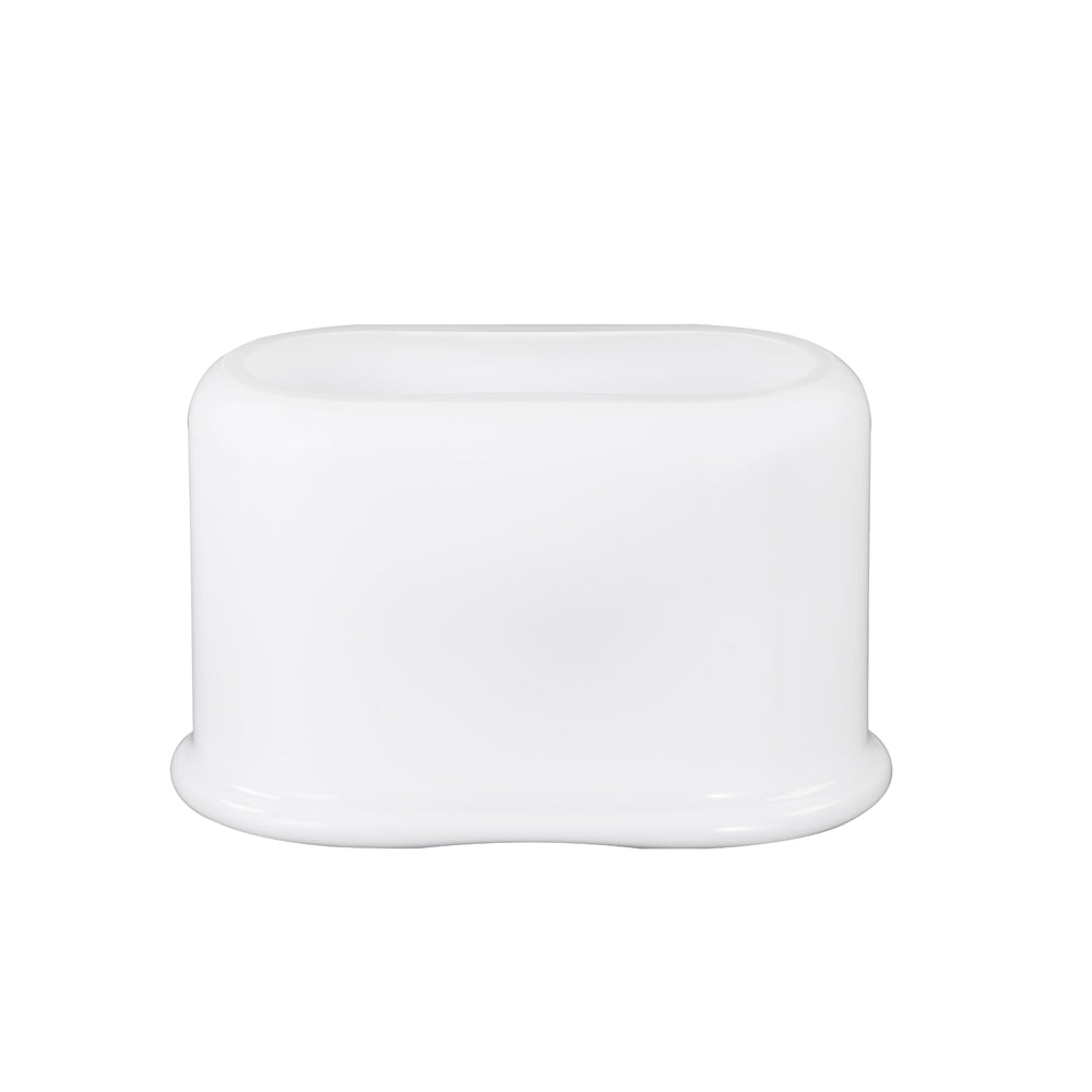 Layers Opal White Vase