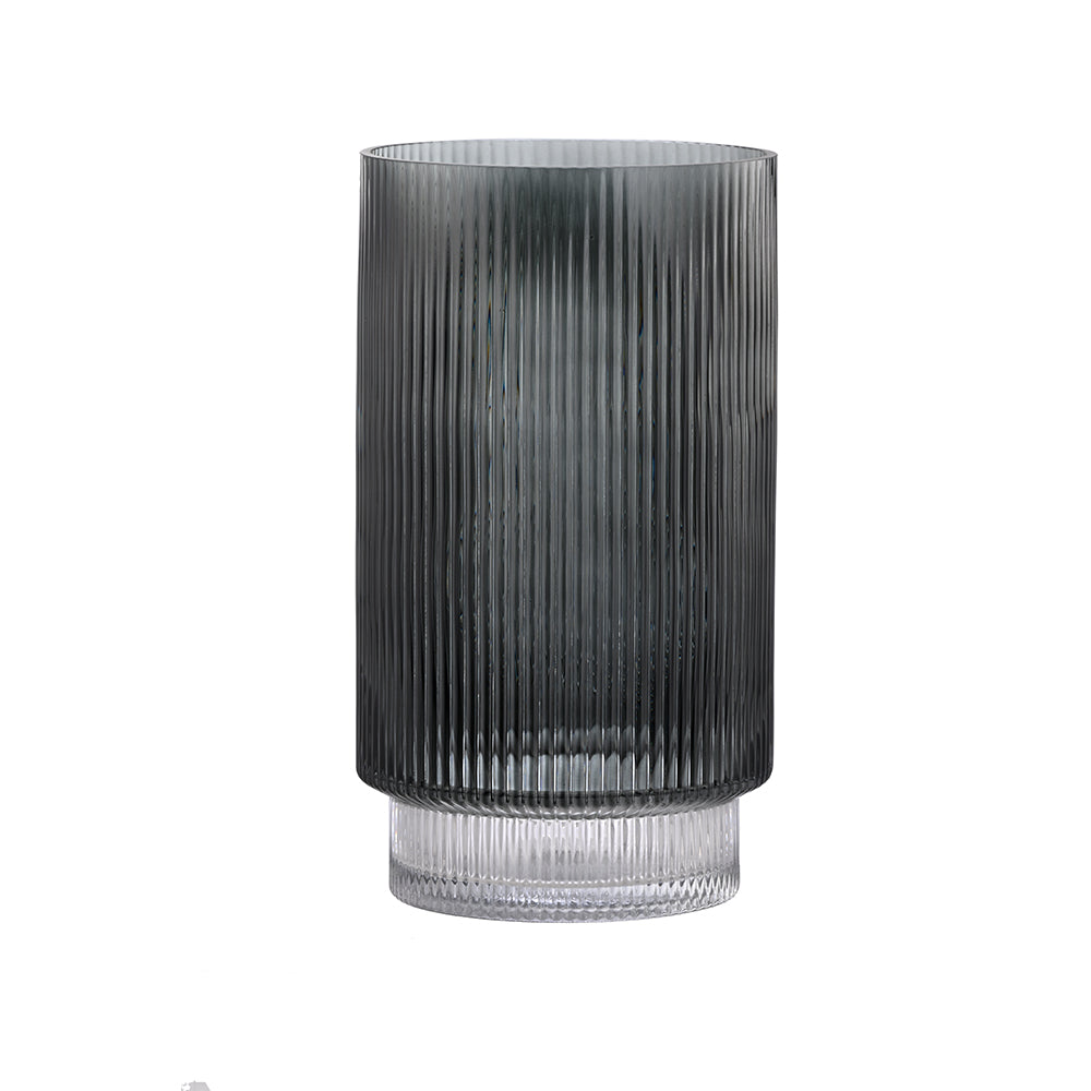 Pleated Vase Smoke