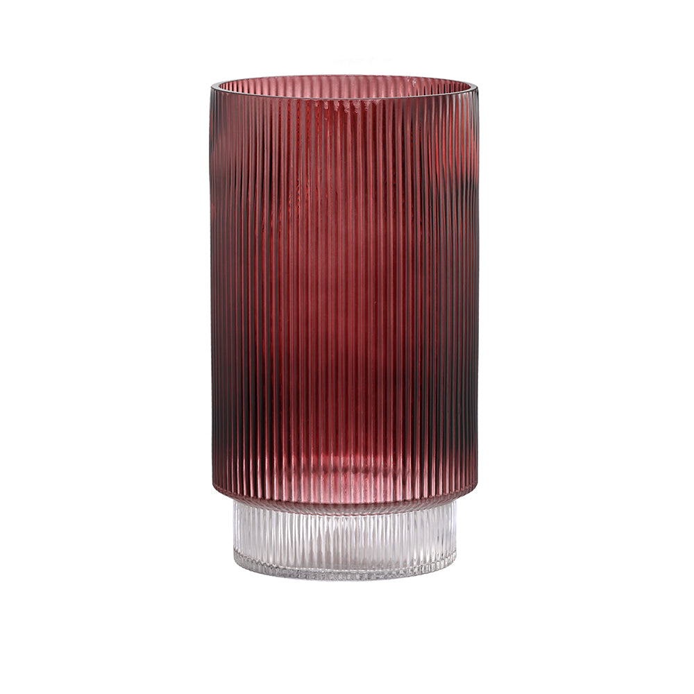Pleated Vase Aubergene