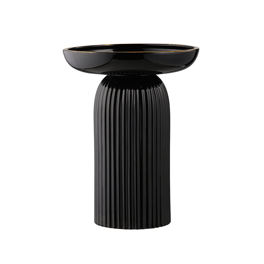 Black Ceramic Vase
