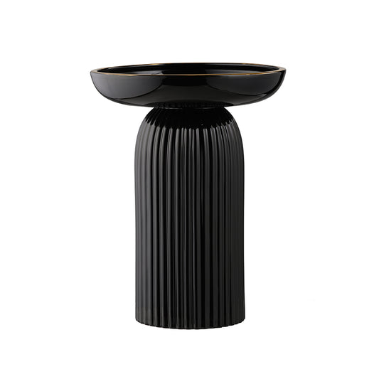 Black Ceramic Vase