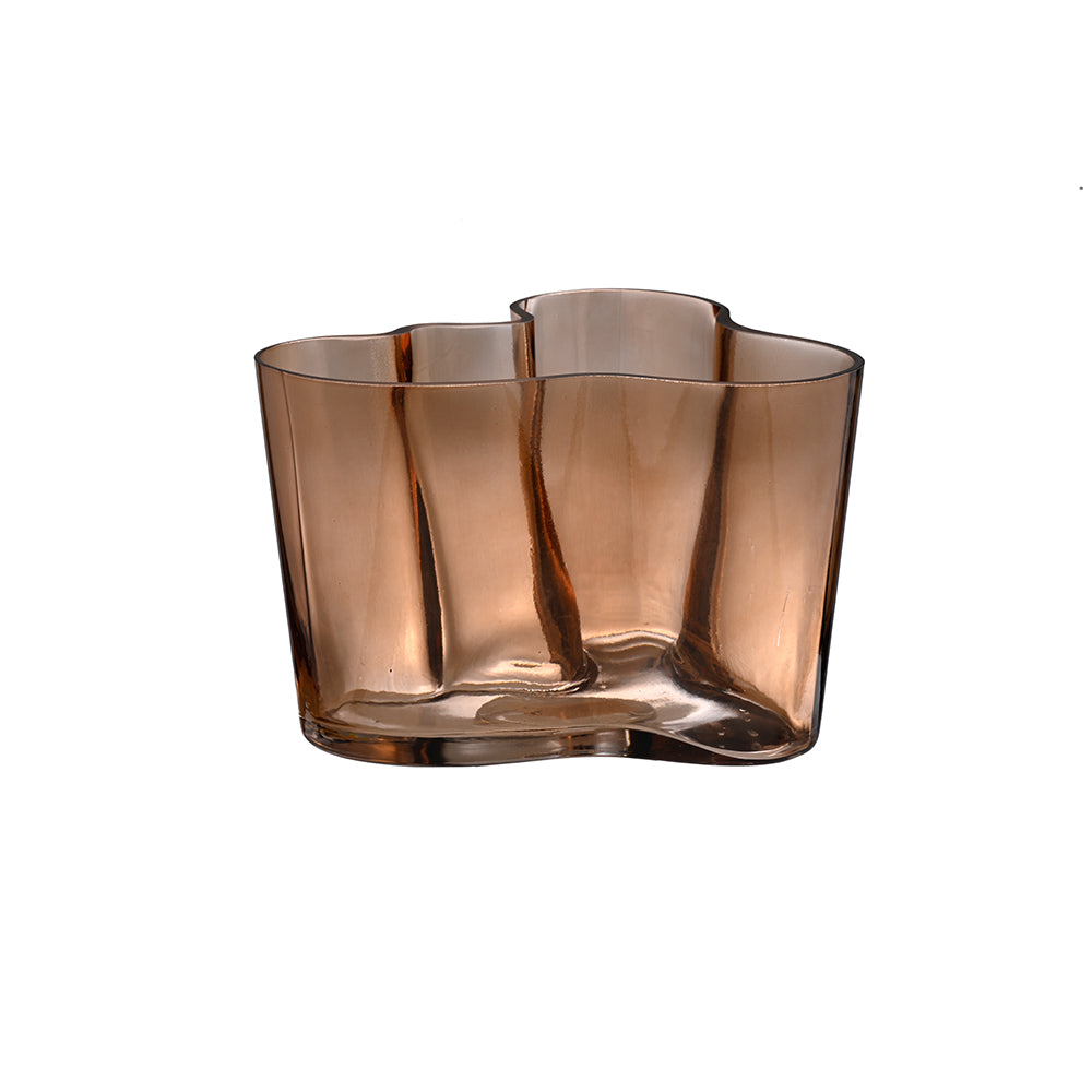 Fold Vase Brown