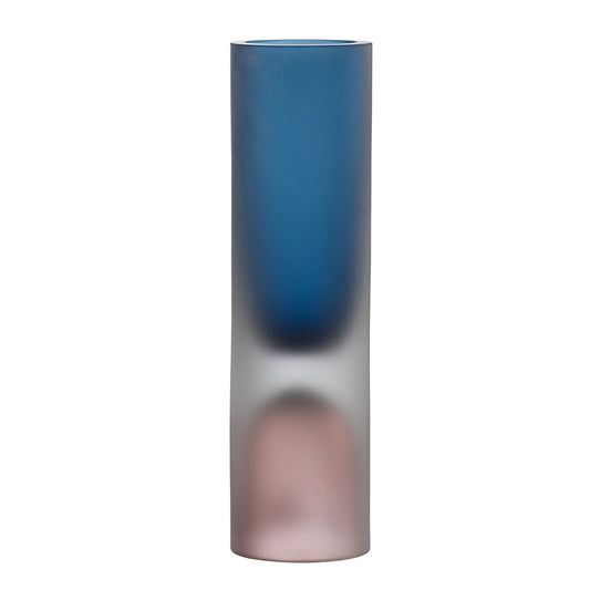 Frosted Vase Blue Large