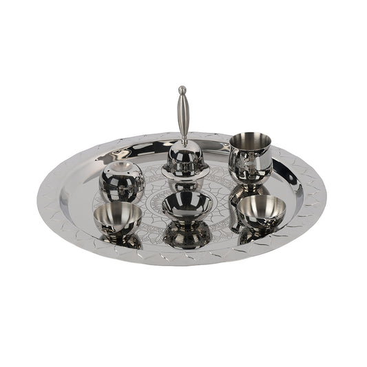 Etching Pooja Thali Large