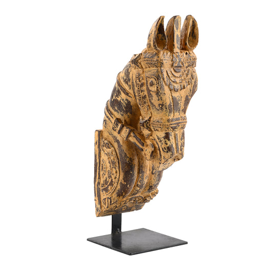Wooden Horse on Stand