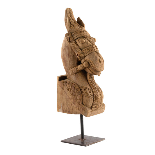 Wooden Horse on Stand