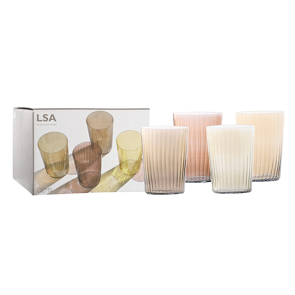 Amber Gems Tumbler Set Of 4