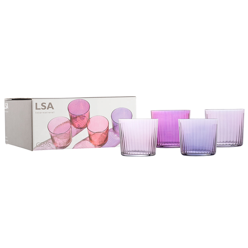 Garnet Gems Tumbler Set Of 4