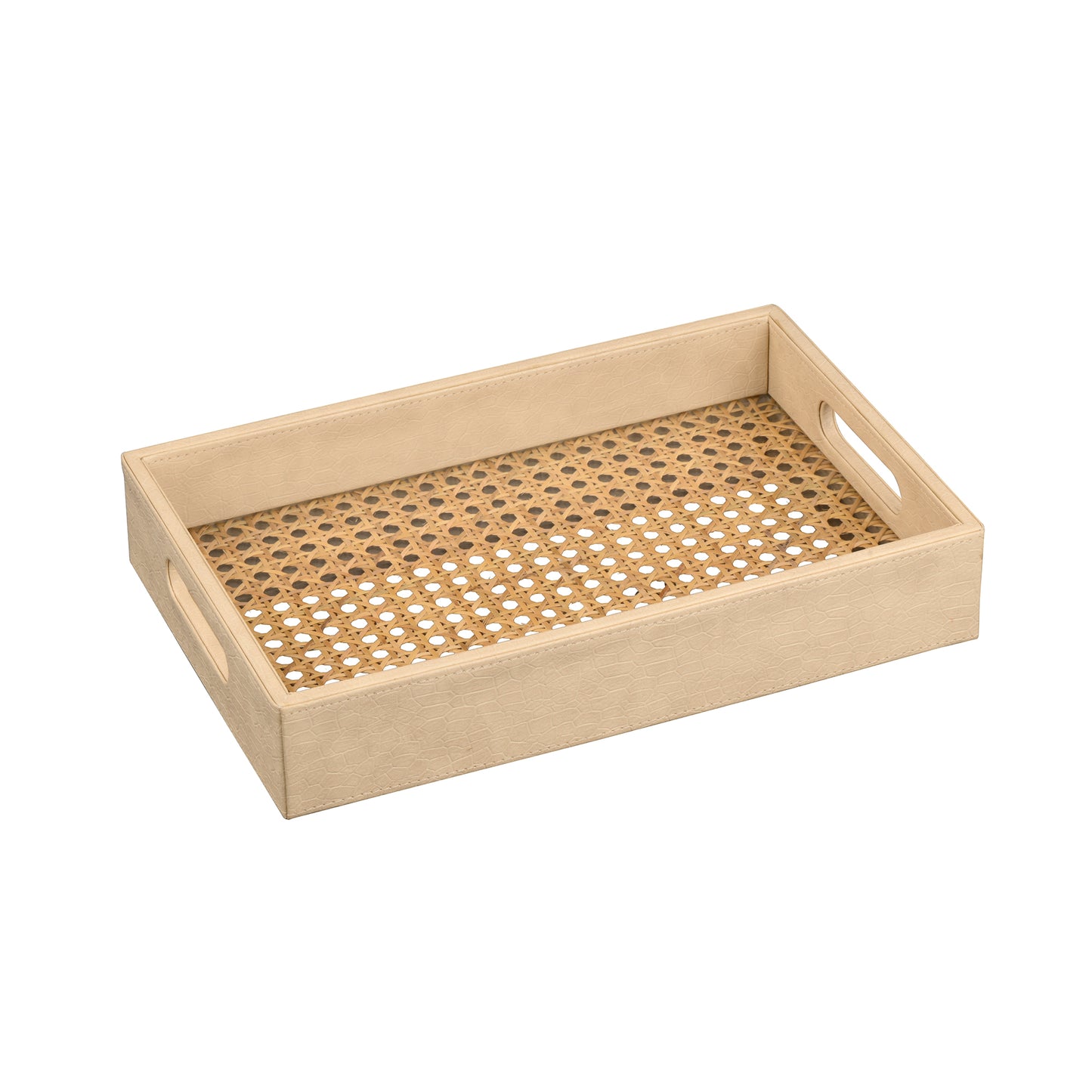 Cane White Tray Small