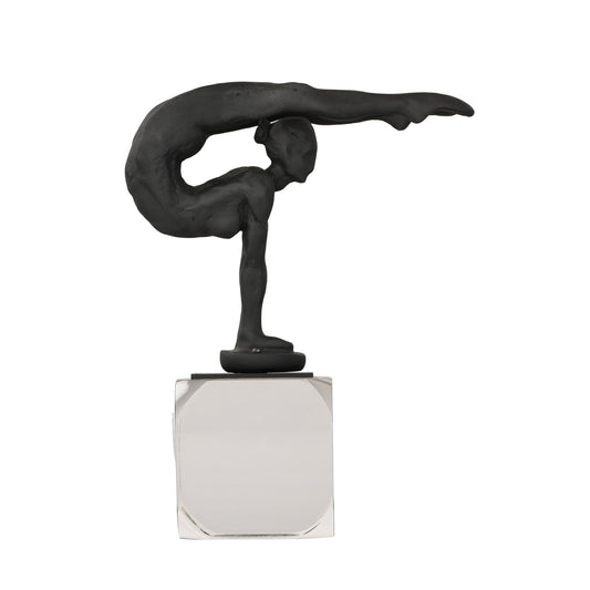 Bending Gymnast on Stand