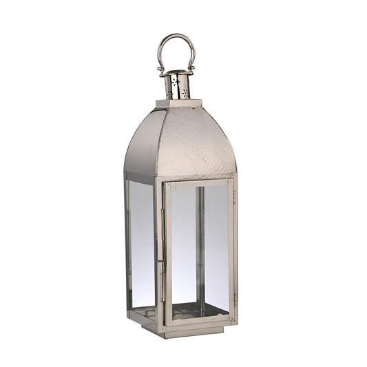 Candle Holder Lantern Silver Large