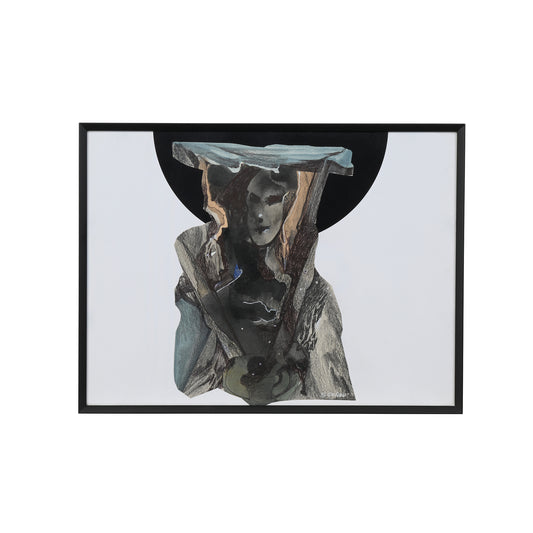 Girl with Black Moon Behind-Shravan Gurav