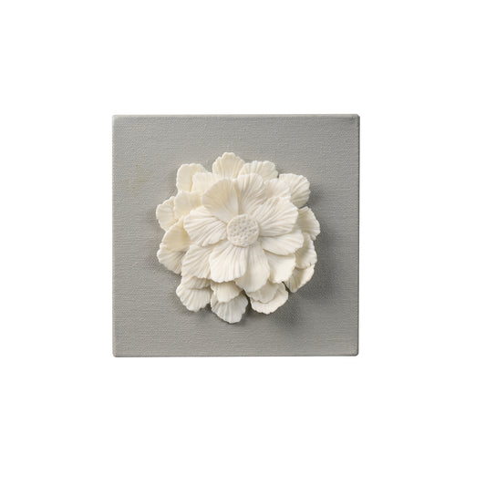 3D Flower -III-Porcelain Clay on Canvas-Sonam Sanjay Gupta