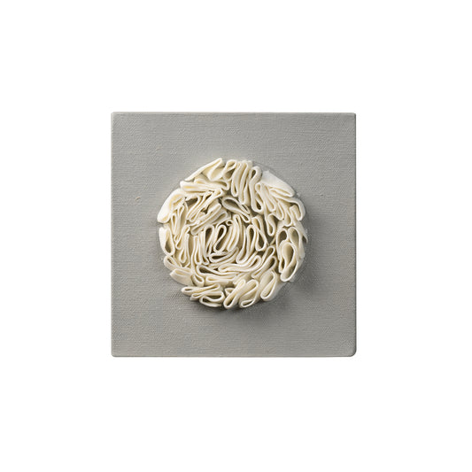 3D Flower-II-Porcelain Clay on Canvas-Sonam Sanjay Gupta