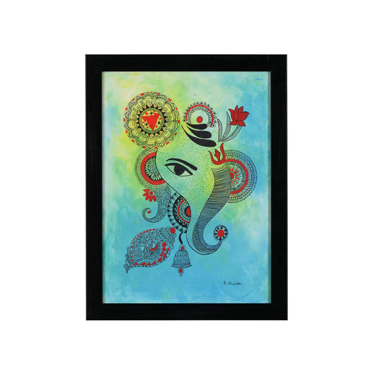 Ganpati Mandala Fusion on Paper - Ankita Rohra