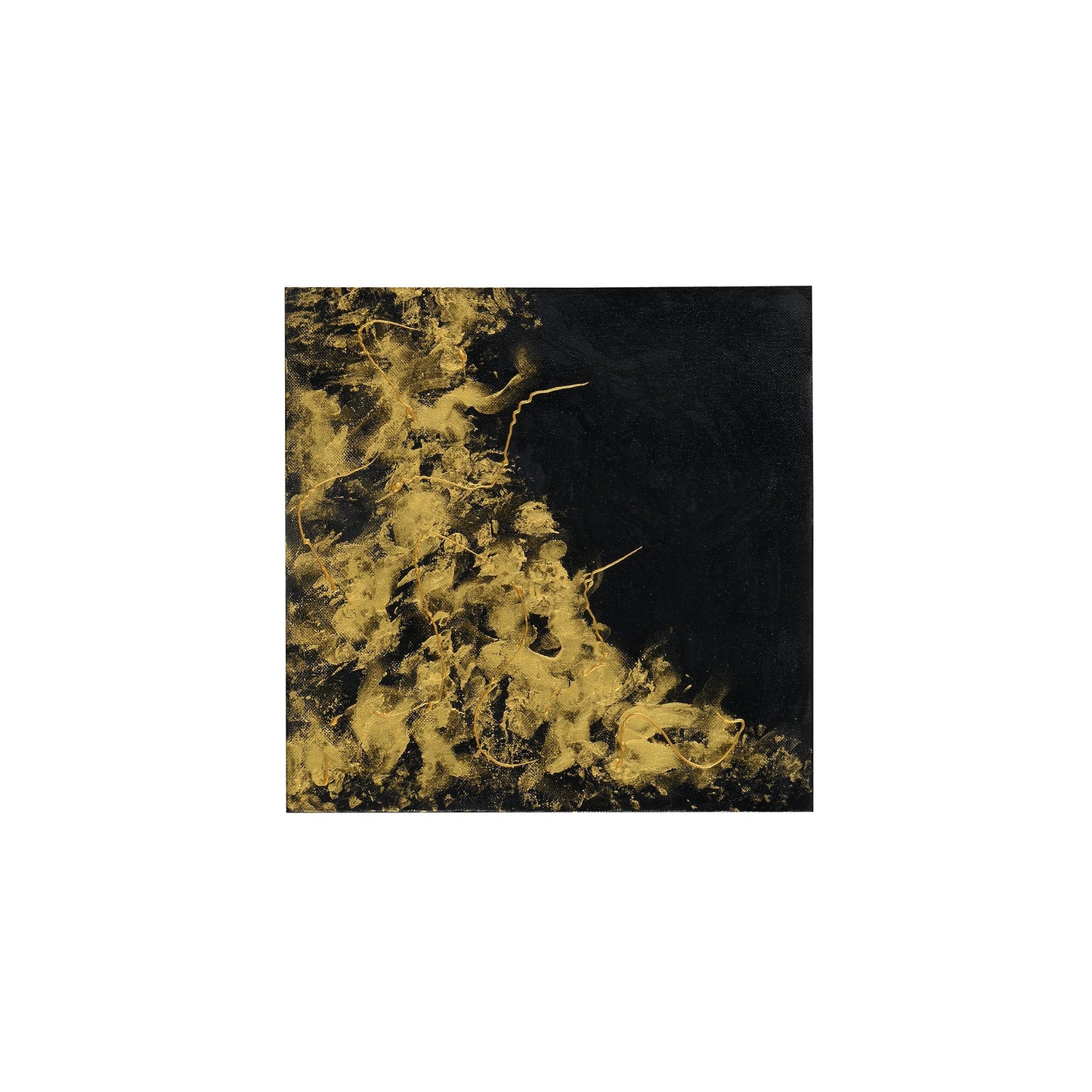 Midnight Gold Acrylic on Canvas - Ankita Rohra