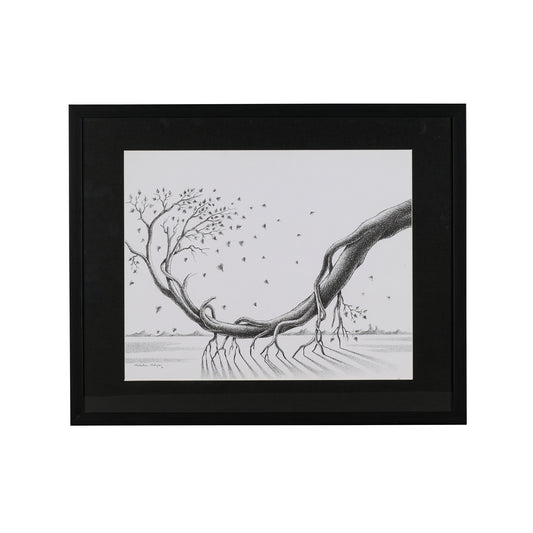 Natures Gesture Pen & Ink on Paper - Madhukar Mahajan