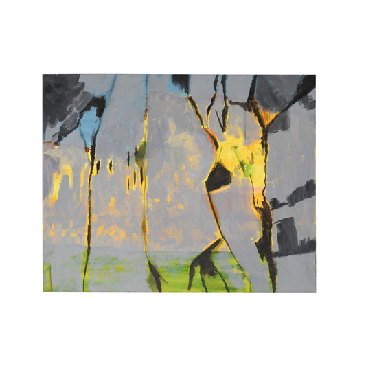 Abstract in Grey Acrylic -Nagnath Mankeshwar