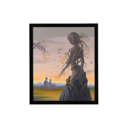 Memory in the Wind Oil on Canvas-Madhukar Mahajan