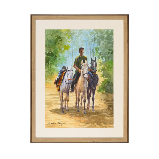 Matheran Water Colour on Paper-Madhukar Mahajan