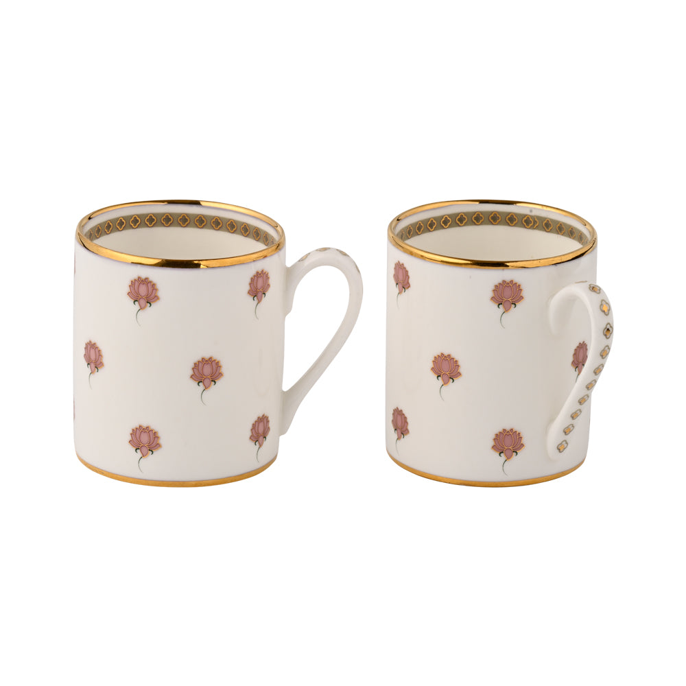 Gift Set - Lotus Pichwai Tea Mugs Set of 4