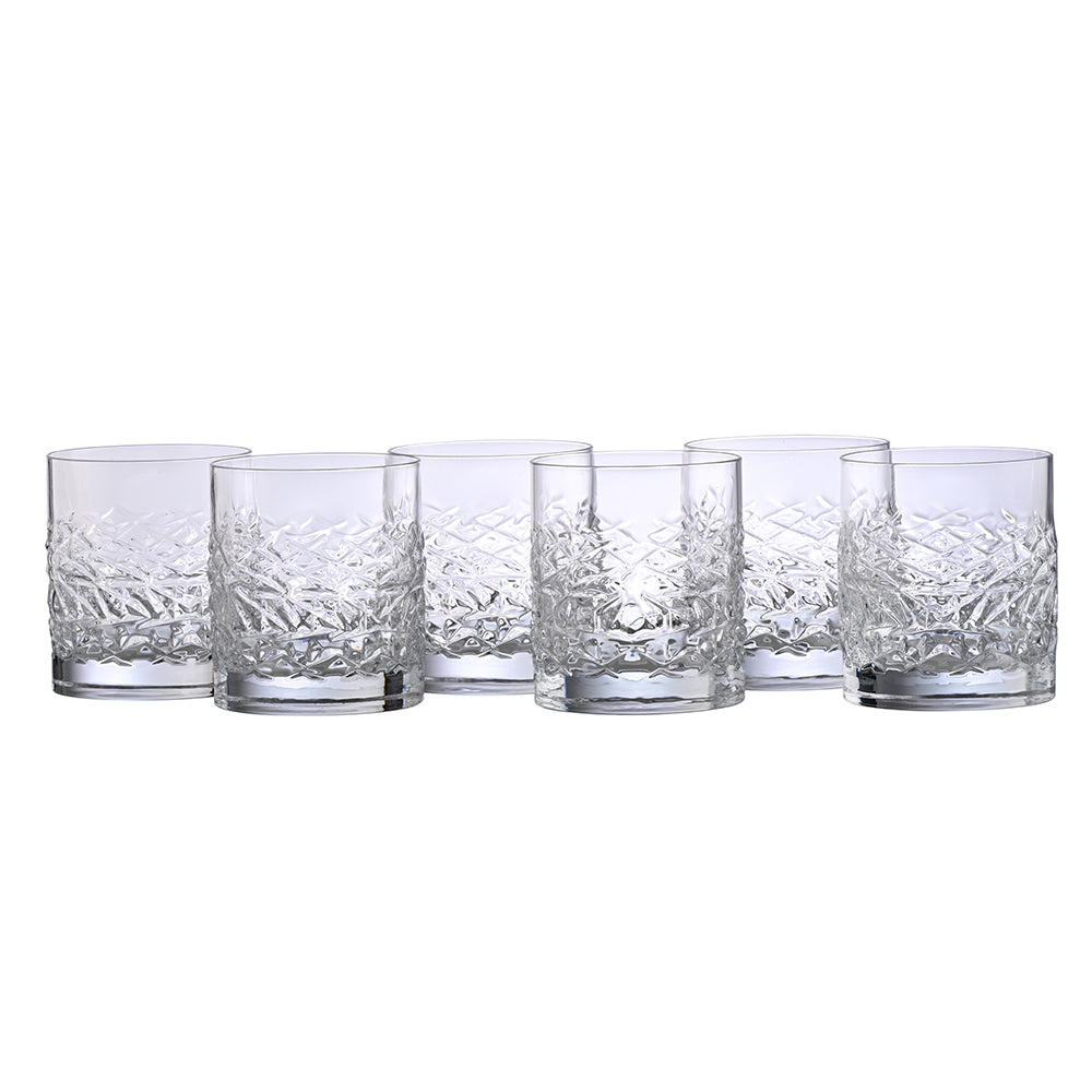 Mixology Textured Glasses Set of 6