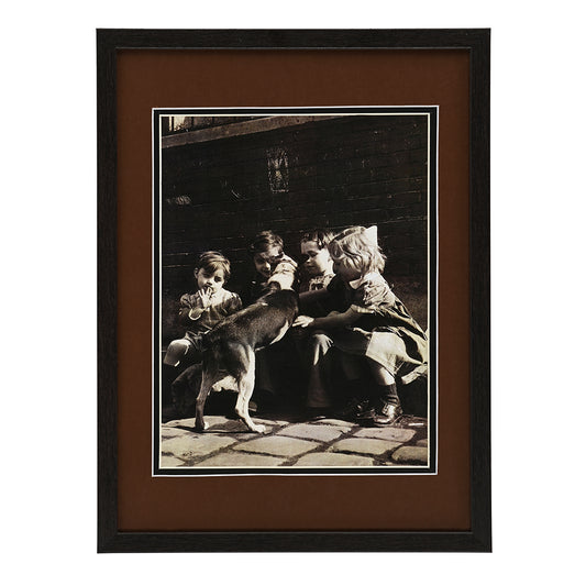 Enfants : With Pets at Play - Wall Print